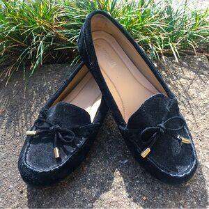 Michael Kors Black Suede Loafers